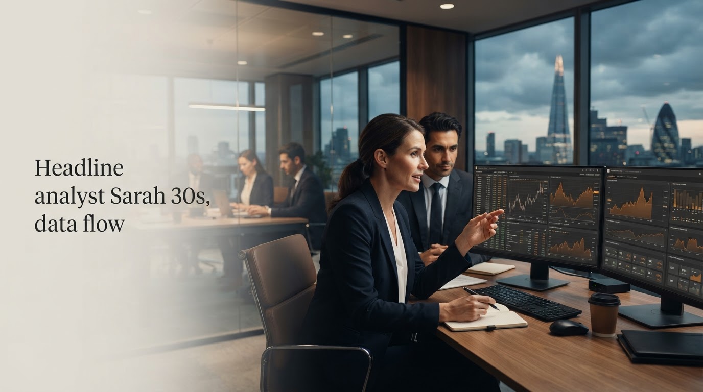 Merit Valuendure analytics dashboard displayed across trading workstations